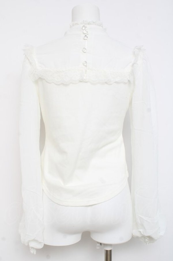 画像3: Angelic Pretty / 長袖メアリーリボンカットソー  白 Y-26-03-01-137-AP-TO-SZ-ZY (3)