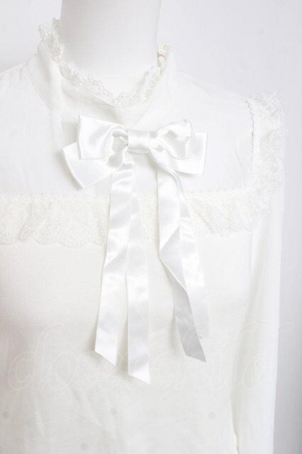 画像4: Angelic Pretty / 長袖メアリーリボンカットソー  白 Y-26-03-01-137-AP-TO-SZ-ZY (4)