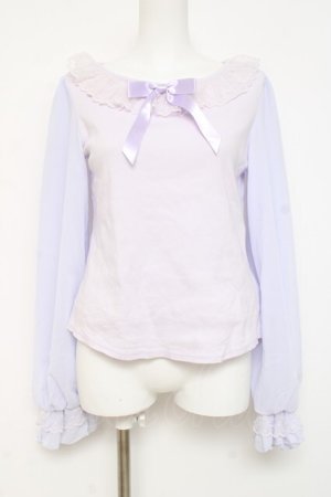 画像: Angelic Pretty / Nighty Lacyカットソー  ラベンダー Y-26-03-01-138-AP-TO-SZ-ZY