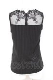 画像2: axes femme / 繊細レースタンク  黒 Y-26-03-01-140-AX-TO-SZ-ZY (2)