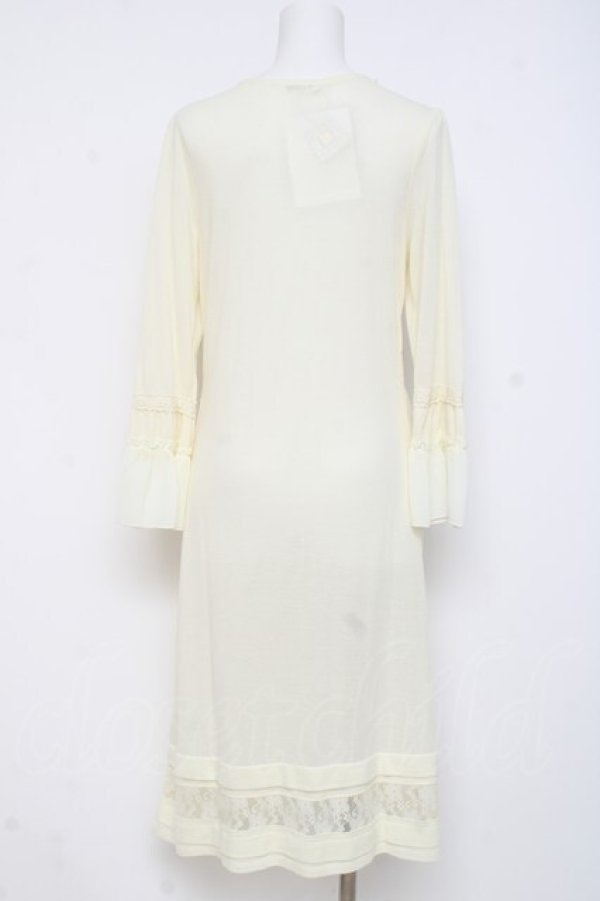 画像2: axes femme / 裾レース透かしデザインカーデ  生成り Y-26-03-01-145-AX-TO-SZ-ZY (2)