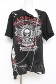 画像1: MAD / チェーン付きプリントカットソー  黒 Y-26-03-01-148-PU-TO-SZ-ZY (1)