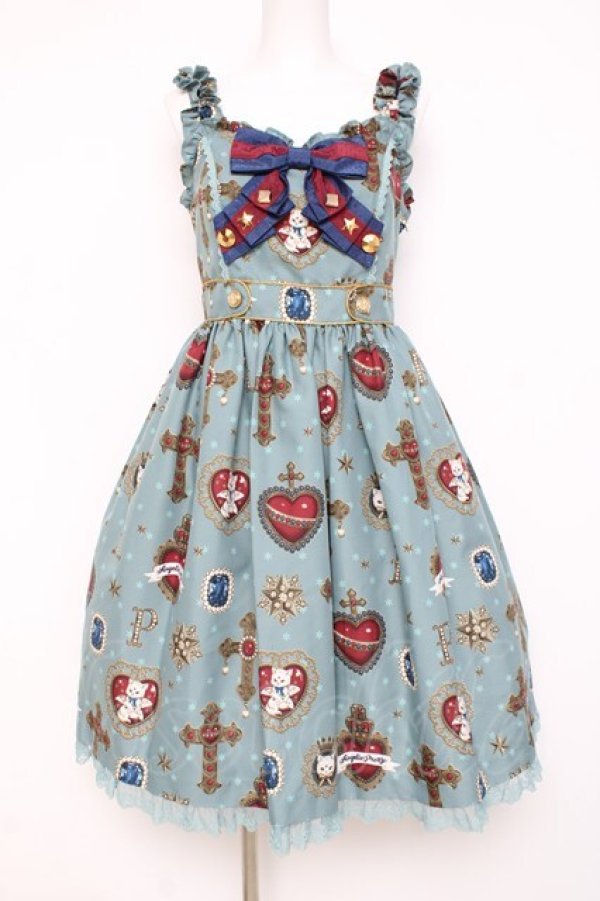 画像1: Angelic Pretty / Noble Collectionジャンパースカート  ミント Y-26-03-01-152-AP-OP-SZ-ZY (1)