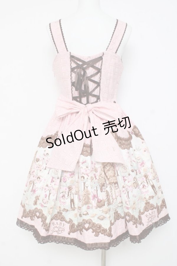 画像3: BABY, THE STARS SHINE BRIGHT / Welcome to the Sweets Hexenhaus♪リボンジャンパースカート  ピンク Y-26-03-01-154-BA-OP-SZ-ZY (3)