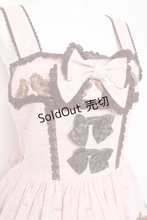 画像5: BABY, THE STARS SHINE BRIGHT / Welcome to the Sweets Hexenhaus♪リボンジャンパースカート  ピンク Y-26-03-01-154-BA-OP-SZ-ZY (5)