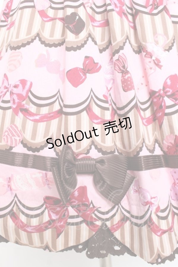 画像6: BABY, THE STARS SHINE BRIGHT / Bon-Bon Chocolat Dance Dance Dance柄カフェミルクジャンパースカート  ピンク Y-26-03-01-155-BA-OP-SZ-ZY (6)