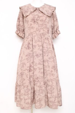 画像: m petit by misako / トワルドジュイセーラーワンピース  ピンク Y-26-03-01-159-LO-OP-SZ-ZY