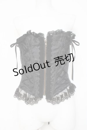 画像: ATELIER PIERROT / Lace Up Long Corset  黒 Y-26-03-01-168-EL-TO-SZ-ZY