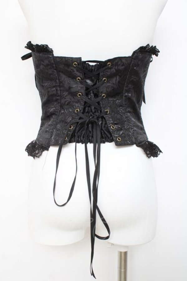 画像3: ATELIER PIERROT / Lace Up Long Corset  黒 Y-26-03-01-168-EL-TO-SZ-ZY (3)