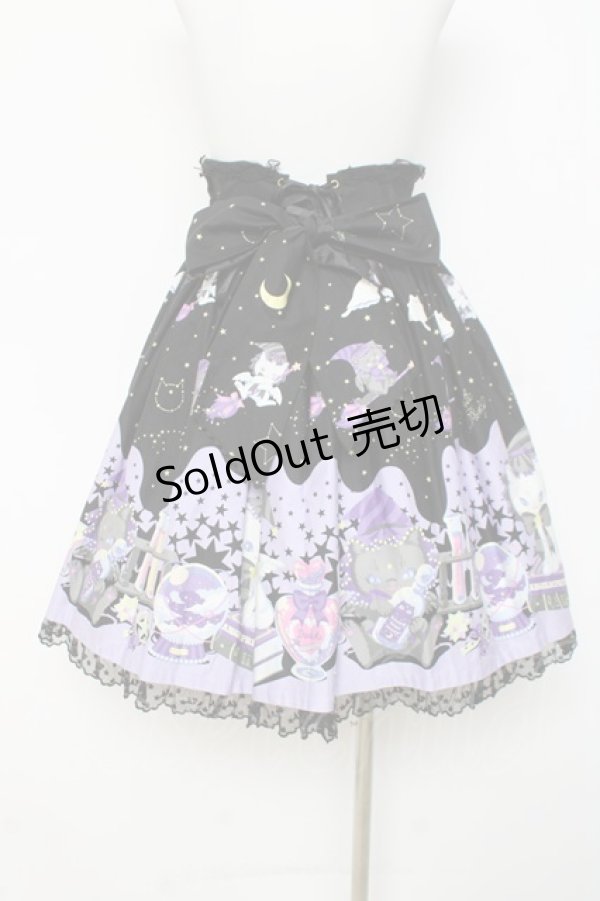 画像3: Angelic Pretty / Magical Milk Catsスカート  黒 Y-26-03-01-169-AP-SK-SZ-ZY (3)