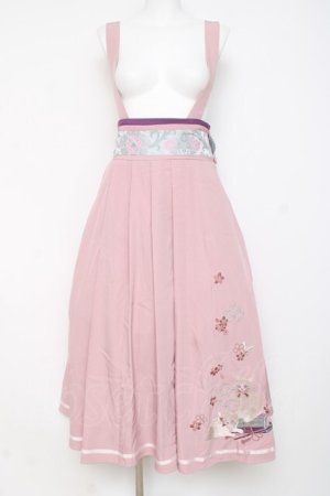 画像: Amavel / 鈴猫みくじの縁結スカート F ピンク Y-26-03-01-170-CA-SK-SZ-ZY