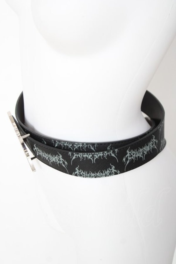 画像2: PUNK / プリント入りベルト  黒 Y-26-03-01-025-PU-ZA-SZ-ZY (2)