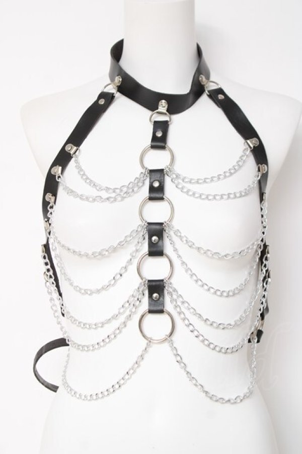 画像1: PUNK / チェーンデザインハーネスベルト  黒 Y-26-03-01-026-PU-ZA-SZ-ZY (1)