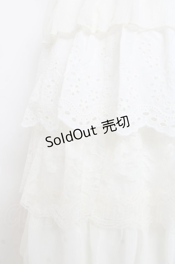 画像3: axes femme / レースフリルスカート  生成り Y-26-03-01-176-AX-SK-SZ-ZY (3)