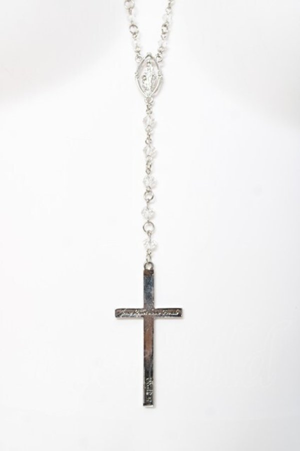 画像1: Sheglit / "Sacred"クラシックロザリオ  ホワイト×ブラック Y-26-03-01-002-EL-AC-IG-ZY (1)