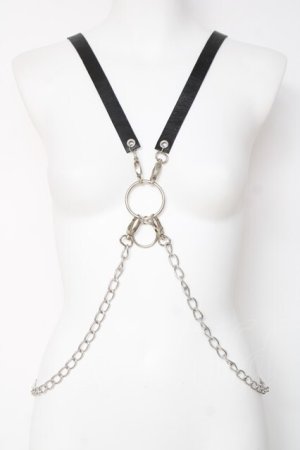 画像: PUNK / チェーンリングハーネス  黒 Y-26-03-01-027-PU-ZA-SZ-ZY