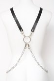 画像2: PUNK / チェーンリングハーネス  黒 Y-26-03-01-027-PU-ZA-SZ-ZY (2)