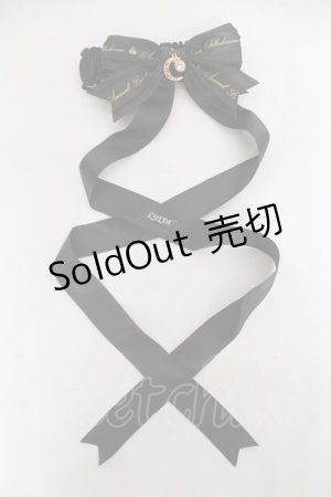 画像: Amavel / Lunar Phaseリボンガーター/LOTUS ribbon×Amavel コラボ  黒 Y-26-03-01-028-CA-ZA-SZ-ZY