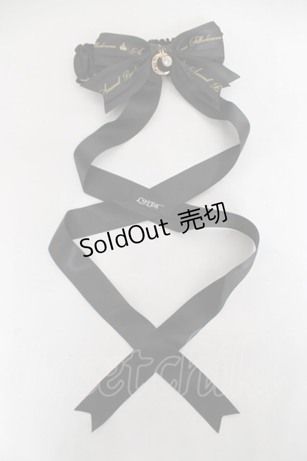 画像1: Amavel / Lunar Phaseリボンガーター/LOTUS ribbon×Amavel コラボ  黒 Y-26-03-01-028-CA-ZA-SZ-ZY (1)
