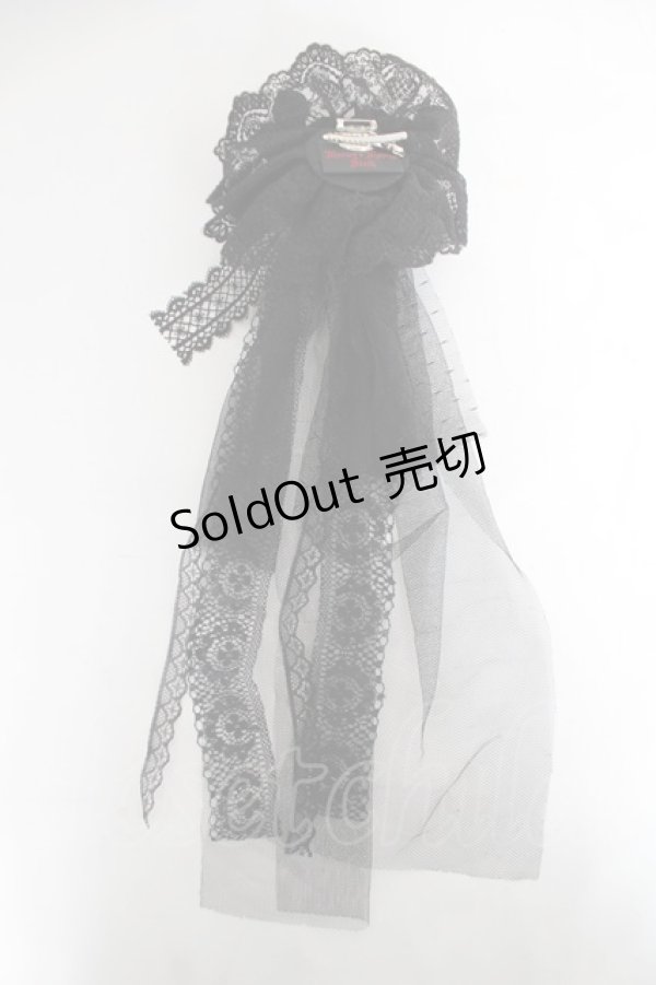 画像2: Morun x Muuna Stoik / ローズコサージュクリップ  ブラック Y-26-03-01-029-LO-ZA-IG-ZY (2)