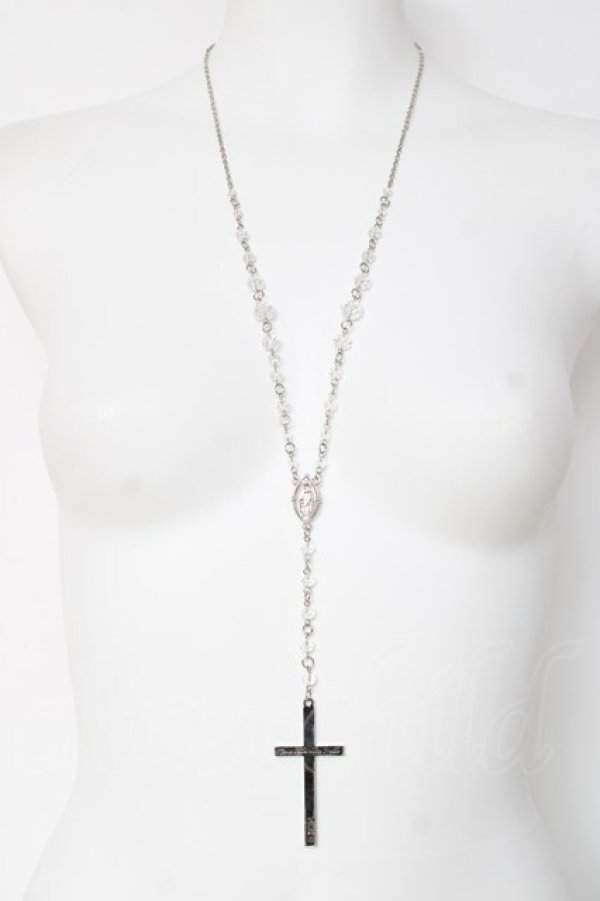 画像2: Sheglit / "Sacred"クラシックロザリオ  ホワイト×ブラック Y-26-03-01-002-EL-AC-IG-ZY (2)