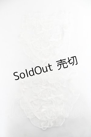 画像: axes femme kawaii / プチリボンチュールカフス 180×140mm 白 Y-26-03-01-038-AX-ZA-SZ-ZY