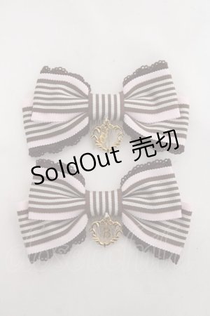 画像: BABY, THE STARS SHINE BRIGHT / ストライプリボンコーム  ピンク Y-26-03-01-044-BA-AC-SZ-ZY