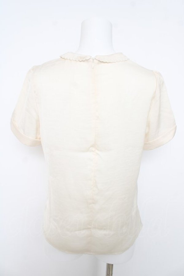 画像2: Fi.n.t / シフォンカットソー  生成り Y-26-03-03-043-CA-BL-SZ-ZY (2)