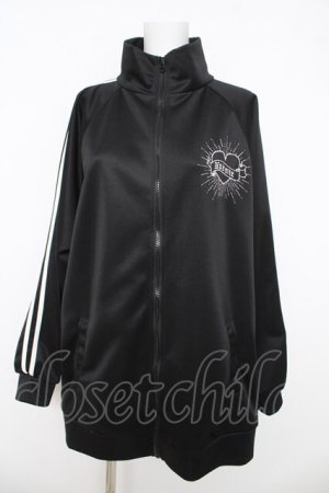 画像: NOEMIE / ロゴ入りラインユニセックスジャージ F ブラック Y-26-03-03-045-LO-JA-SZ-ZY