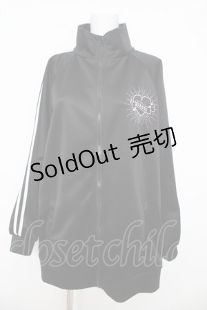 画像: NOEMIE / ロゴ入りラインユニセックスジャージ F ブラック Y-26-03-03-045-LO-JA-SZ-ZY