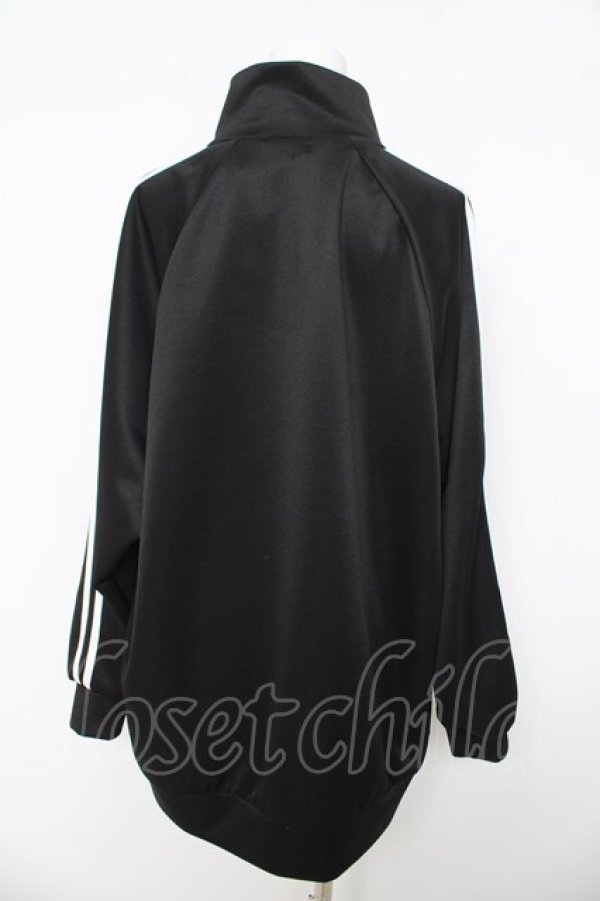 画像2: NOEMIE / ロゴ入りラインユニセックスジャージ F ブラック Y-26-03-03-045-LO-JA-SZ-ZY (2)