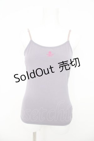 画像: Ozz Croce / スカル刺繍キャミ  ラベンダー Y-26-03-03-050-OO-TO-SZ-ZY