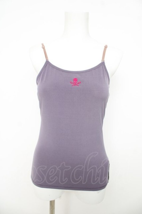 画像1: Ozz Croce / スカル刺繍キャミ  ラベンダー Y-26-03-03-050-OO-TO-SZ-ZY (1)