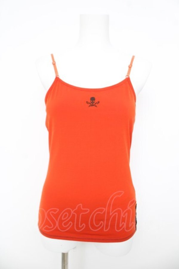 画像1: Ozz Croce / スカル刺繍キャミ  オレンジ Y-26-03-03-051-OO-TO-SZ-ZY (1)