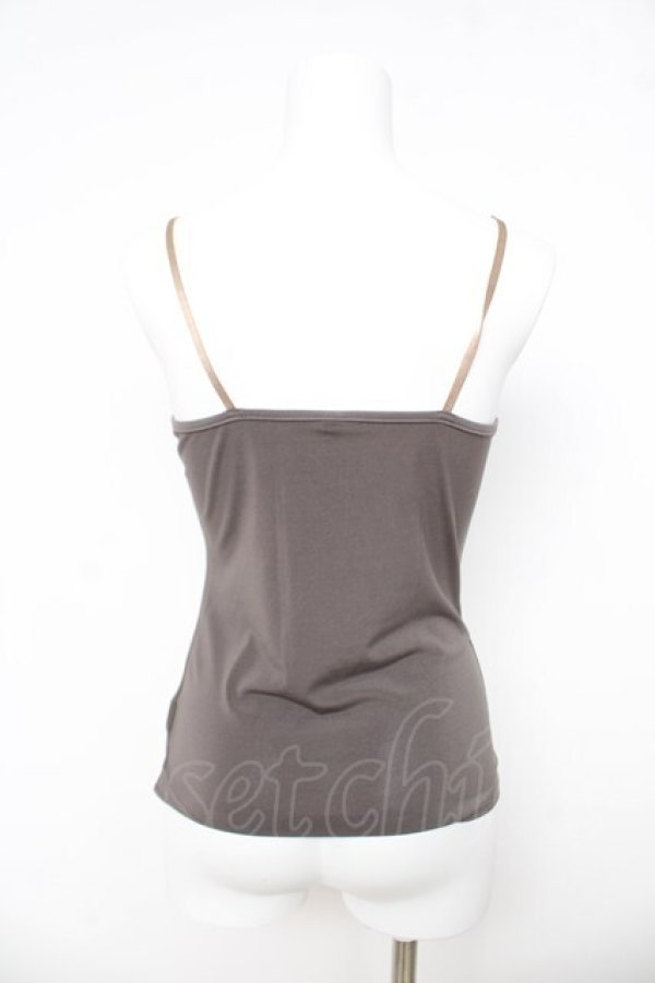 画像2: Ozz Croce / スカル刺繍キャミ  チャコール Y-26-03-03-053-OO-TO-SZ-ZY (2)