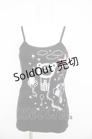 画像: PEACE NOW / キャラクタープリントキャミソール M 黒 Y-26-03-03-054-PU-TO-SZ-ZY