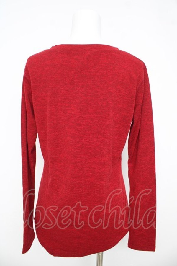 画像2: Rozen Kavalier / 胸元クロスプリントプルオーバー  赤 Y-26-03-03-061-OO-TO-SZ-ZY (2)