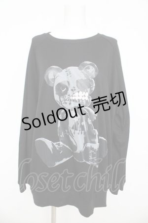 画像: Drug Honey / あみあみゾンビベアプルオーバー  ブラック Y-26-03-03-062-PU-TO-SZ-ZY