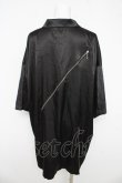 画像2: KMK(KINGLY MASK) / 裾ZIPパーカー  黒 Y-26-03-03-069-LO-TS-SZ-ZY (2)