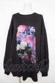 画像1: TRAVAS TOKYO / Playful cat Super big プルオーバー F ブラック Y-26-03-03-070-PU-TO-SZ-ZY (1)