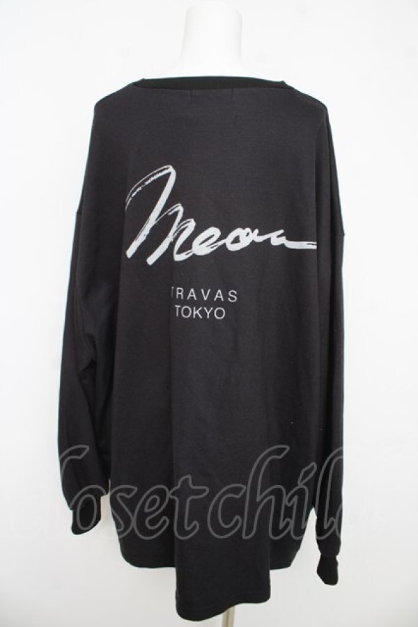 画像2: TRAVAS TOKYO / Playful cat Super big プルオーバー F ブラック Y-26-03-03-070-PU-TO-SZ-ZY (2)