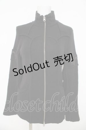 画像: Ozz Croce / ハイネックZIPパーカー  黒 Y-26-03-03-076-OO-TO-SZ-ZY