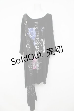 画像: SEX POT ReVeNGe / FIX EYES SIDE FLAP カットソー L ブラック Y-26-03-03-079-SP-TO-SZ-ZY