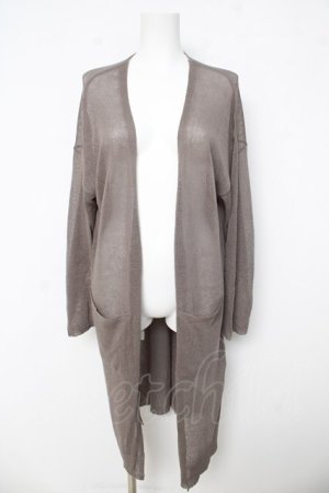 画像: Ozz Croce / 背面プリントロングカーディガン  グレー Y-26-03-03-080-OO-TO-SZ-ZY