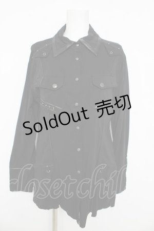 画像: Ozz Croce / スナップボタンシャツ  黒 Y-26-03-03-082-OO-BL-SZ-ZY