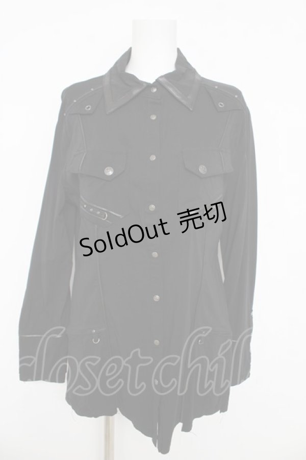 画像1: Ozz Croce / スナップボタンシャツ  黒 Y-26-03-03-082-OO-BL-SZ-ZY (1)