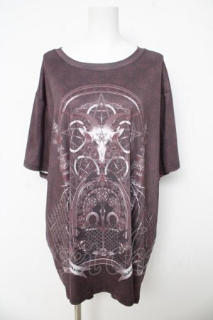 画像: OZZ ANGELO / ナイトメアプリントロングT  エンジ Y-26-03-03-085-OO-TO-SZ-ZY