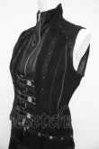 画像3: Ozz Croce / 裾メッシュフリルベスト  黒 Y-26-03-03-086-OO-TO-SZ-ZY (3)