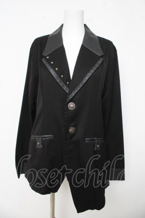 画像: SEX POT ReVeNGe / レザー切替ジャケット L ブラック/グレー Y-26-03-03-088-SP-JA-SZ-ZY