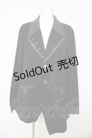 画像: SEX POT ReVeNGe / レザー切替ジャケット L ブラック/グレー Y-26-03-03-088-SP-JA-SZ-ZY